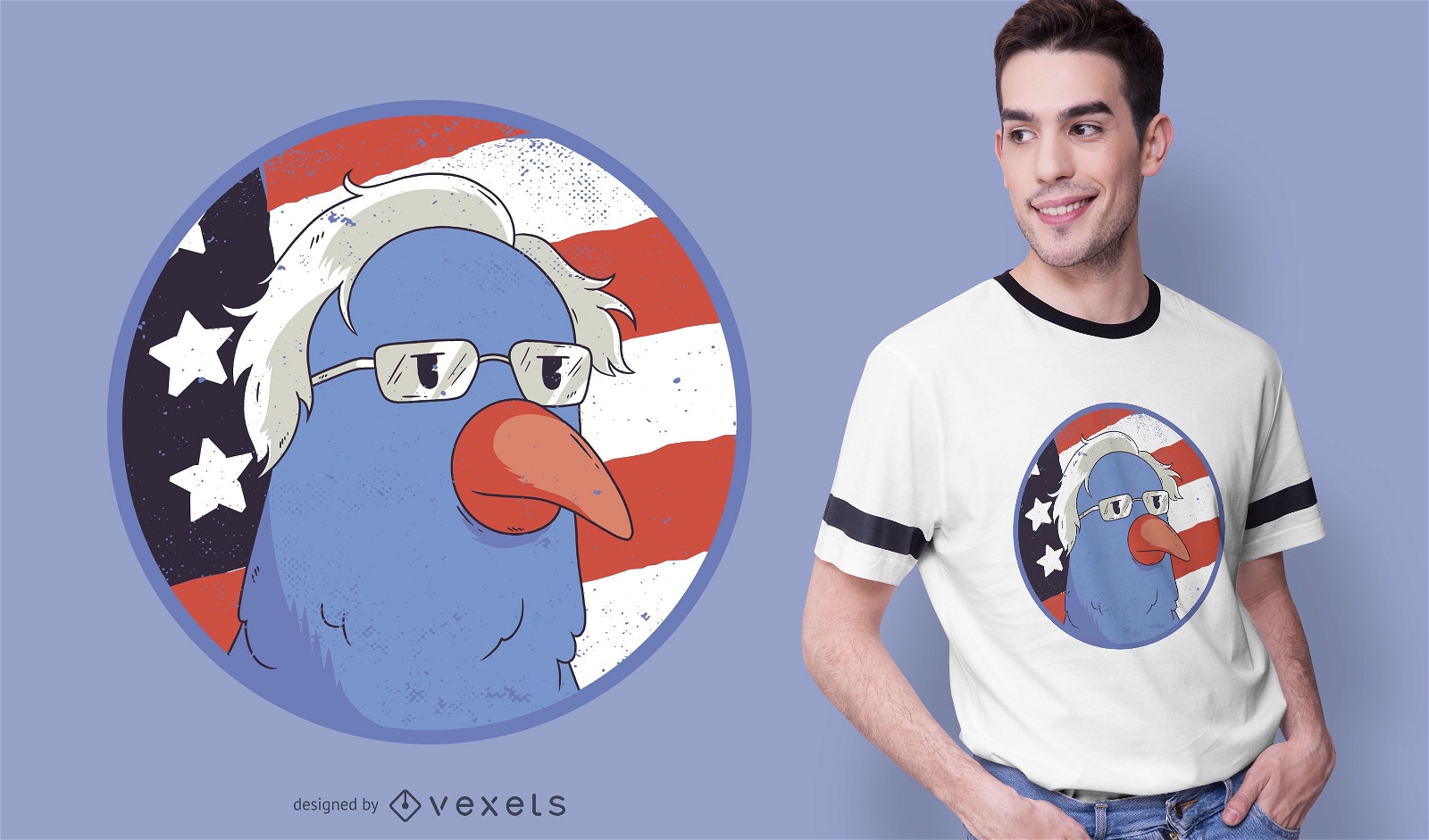 Bernie Sanders Vogel T-Shirt Design