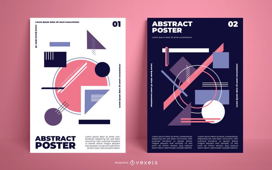 Abstract Geometric Shapes Poster Pack Abstract Geometric Shapes Poster Pack