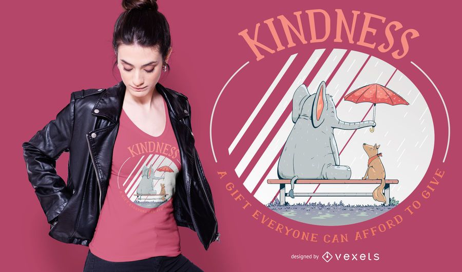 Kind animals t-shirt design Kind animals t-shirt design