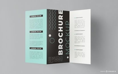 Business Triptych Brochure Mockup
