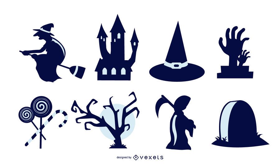 Colección de vectores de halloween Colección de vectores de halloween