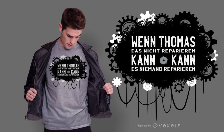 German Repair Quote T-shirt Design German Repair Quote T-shirt Design