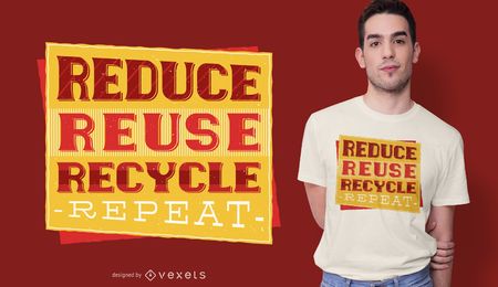 Red Recycle T-shirt Design Red Recycle T-shirt Design
