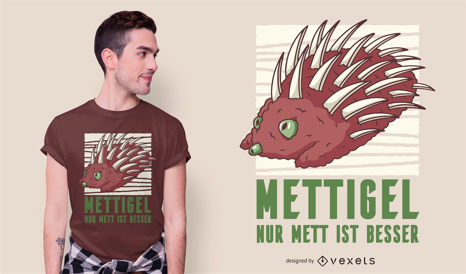 Mettigel t-shirt design