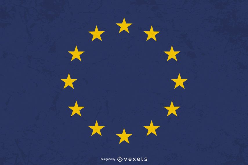 Bandeira da Europa Design gráfico Bandeira da Europa Design gráfico