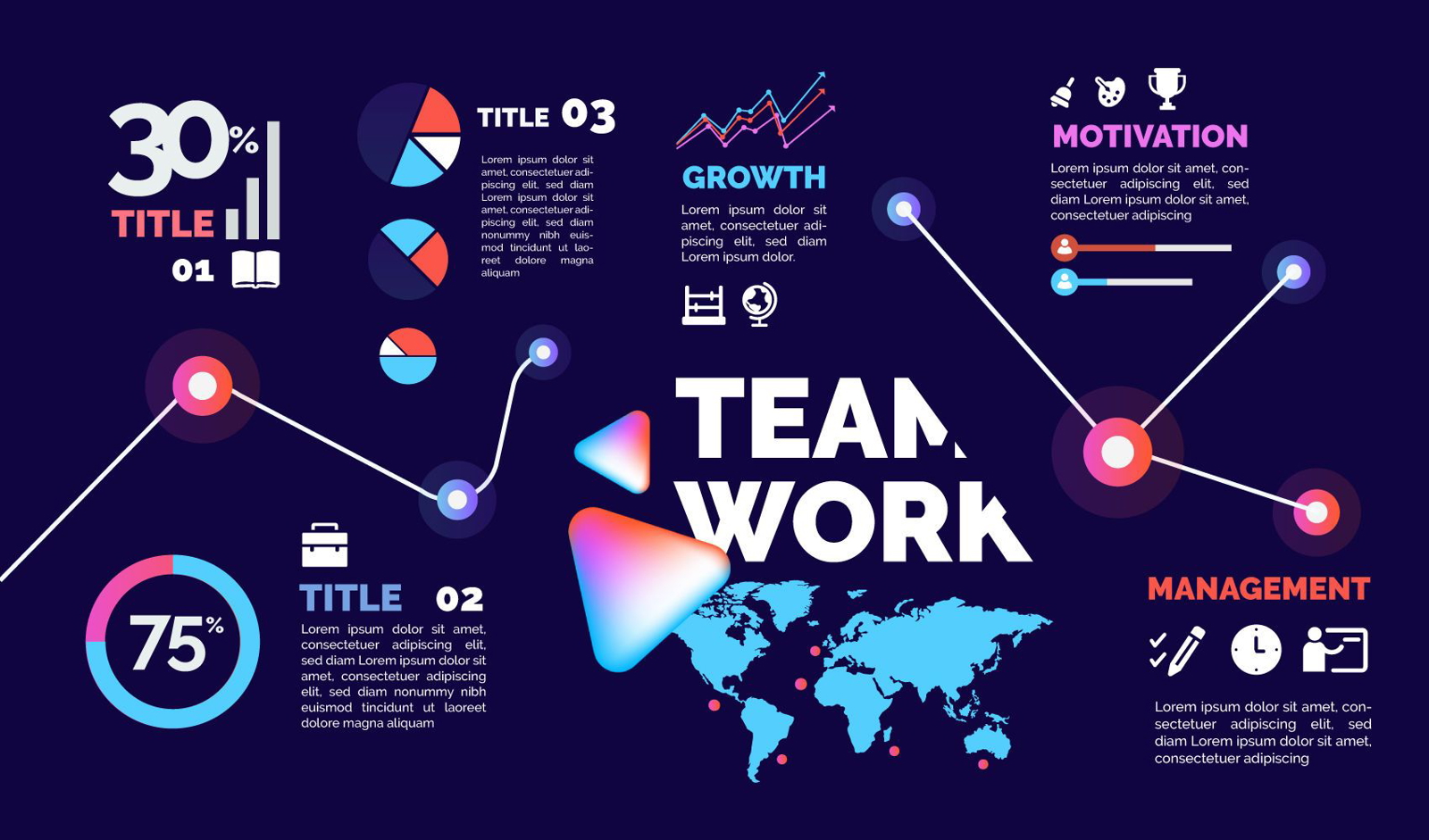 Abstract Business Infographic Design