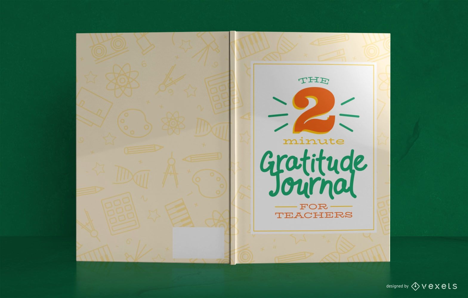 Teacher Gratitude journal book cover design
