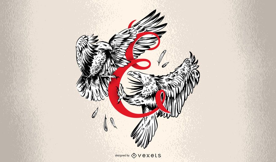 Letter E Eagle Typography Design Letter E Eagle Typography Design
