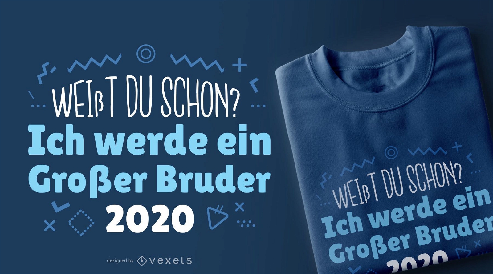 Diseño de camiseta alemán hermano mayor 200