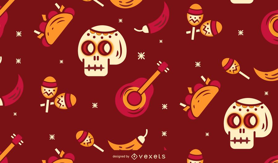 Diseño de patrón de cinco de mayo Diseño de patrón de cinco de mayo