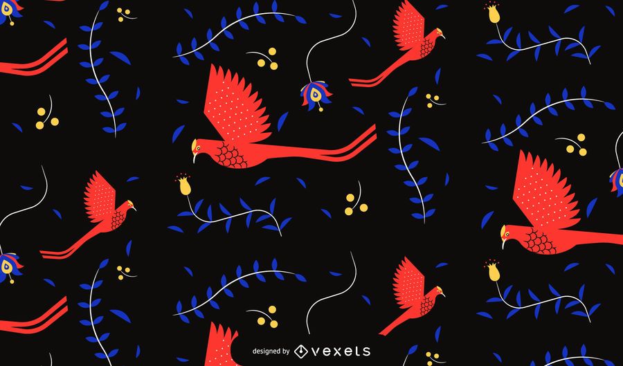 Cinco de mayo birds pattern design Cinco de mayo birds pattern design