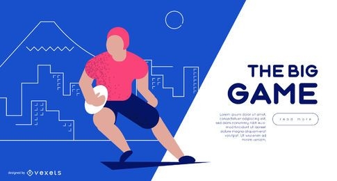 Rugby Player Web Slider Template