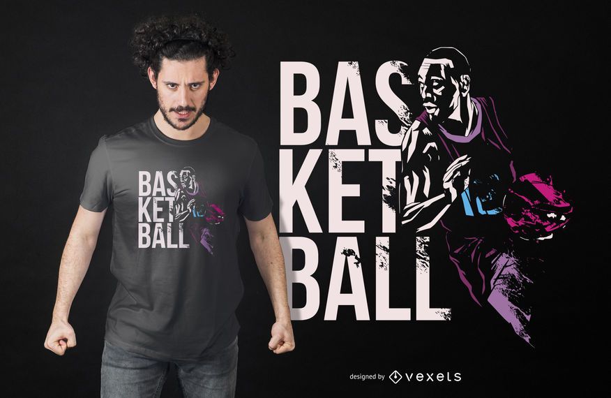 Basketball Grunge Quote T-shirt Design Basketball Grunge Quote T-shirt Design