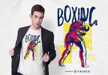 Boxen Sport Grunge T-Shirt Design Boxen Sport Grunge T-Shirt Design