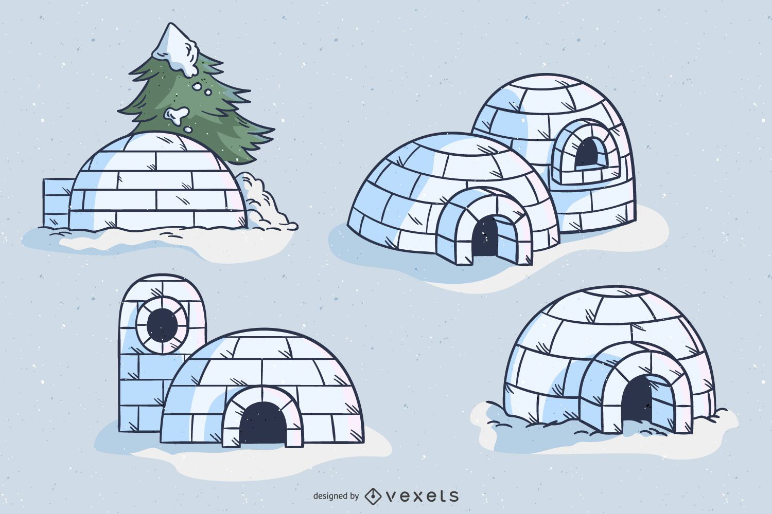 Igloo Illustration Design Pack