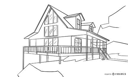 Architectural House Design Sketch Architectural House Design Sketch