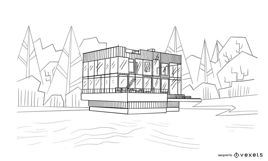 Architecture House Sketch Design Architecture House Sketch Design
