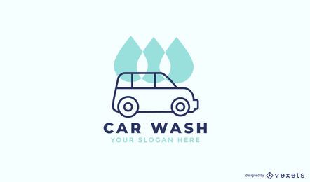 Design de logotipo para lavagem de carros