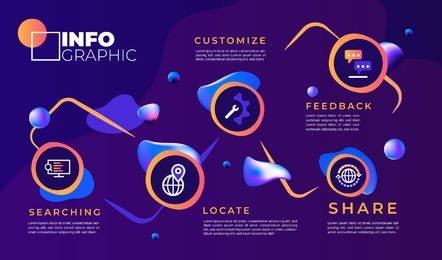Abstract infographic template