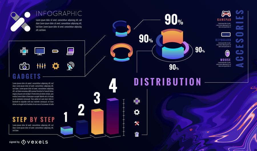 Infographic abstract template Infographic abstract template