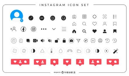 Komplettpaket für Instagram-Icons