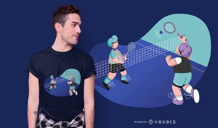 Badminton match t-shirt design Badminton match t-shirt design
