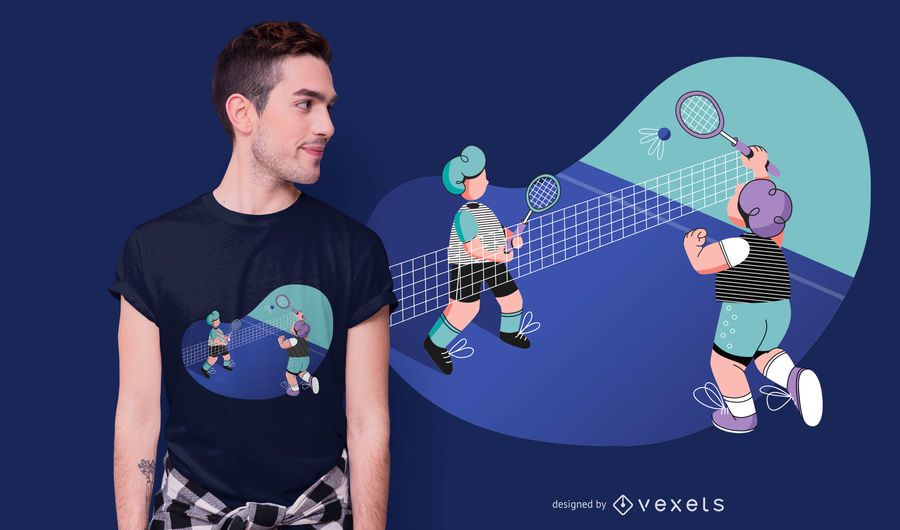 Badminton match t-shirt design Badminton match t-shirt design