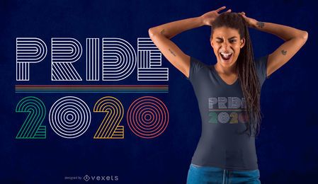 Design de camisetas da Pride 2020 Design de camisetas da Pride 2020