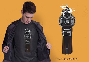 Smoking Gun T-shirt Design Smoking Gun T-shirt Design