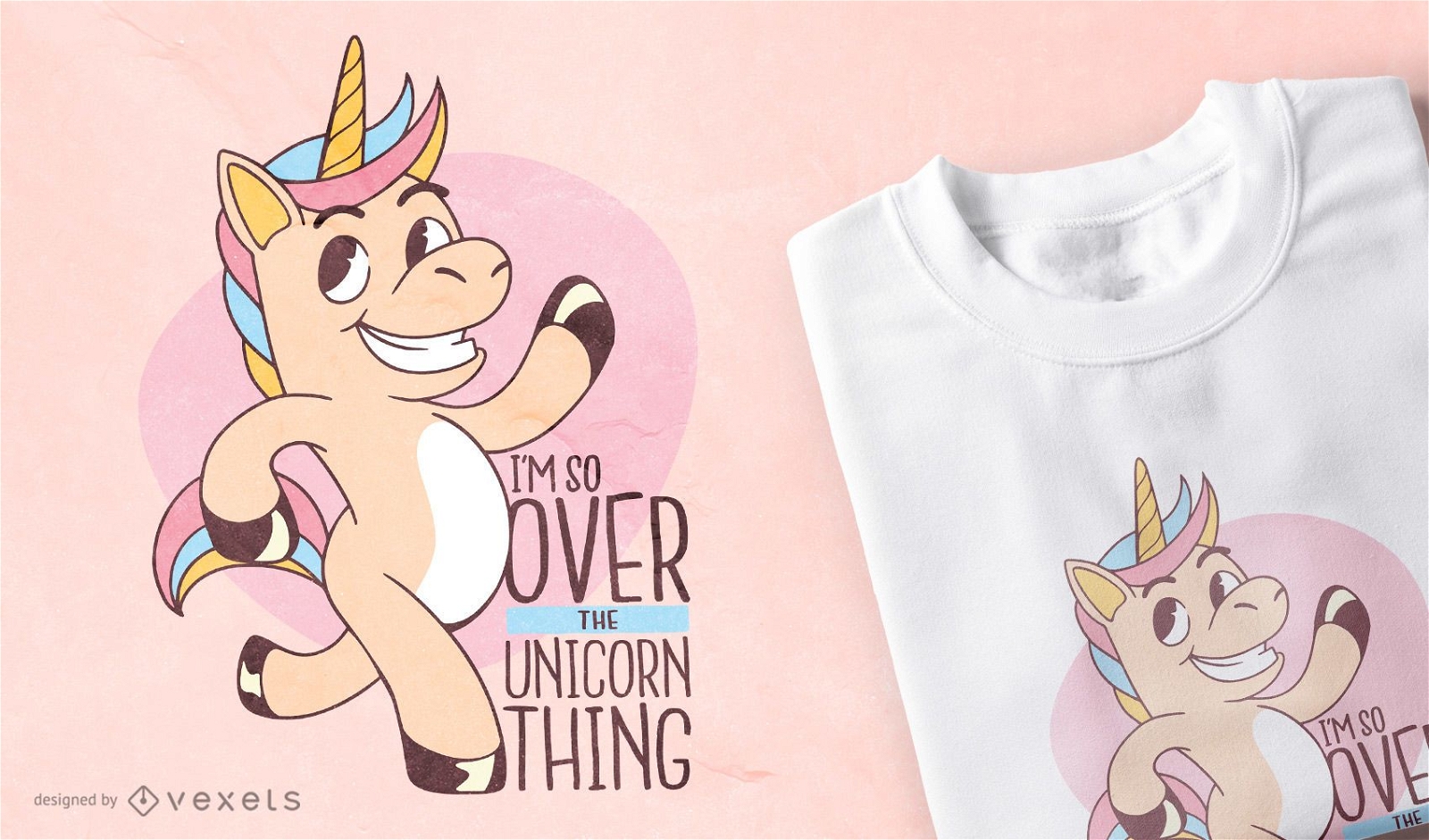 Unicorn funny quote t-shirt design