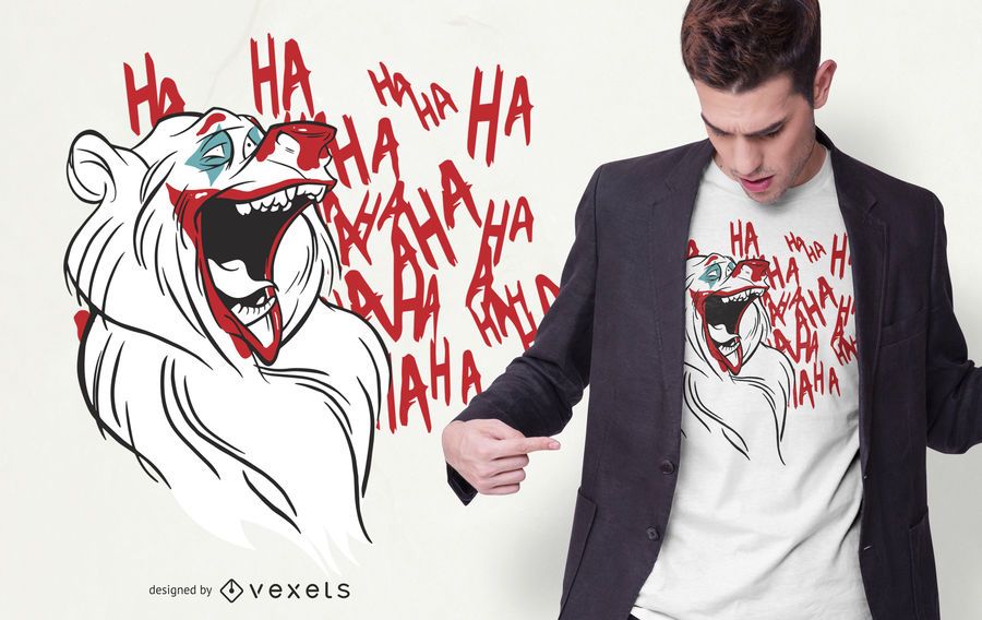 Joker Bear T-shirt Design Joker Bear T-shirt Design