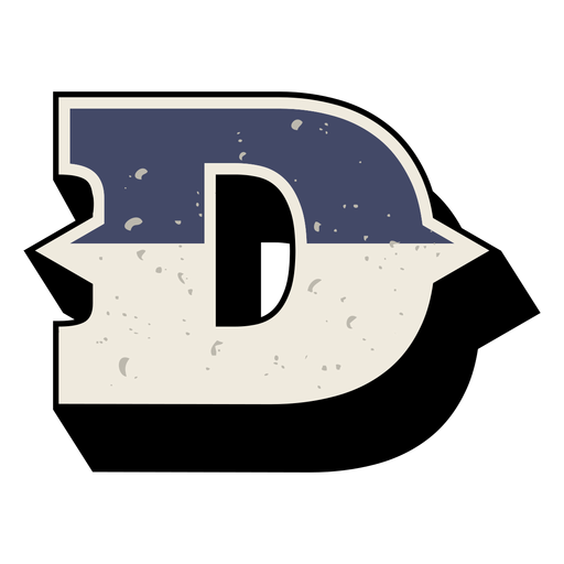 Western capital letter shaded d