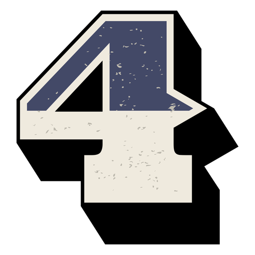 Western Number Shaded 4