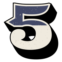 Western Number Shaded 5 Png Svg Design For T Shirts Western Number Shaded 5 Png Svg Design For T Shirts
