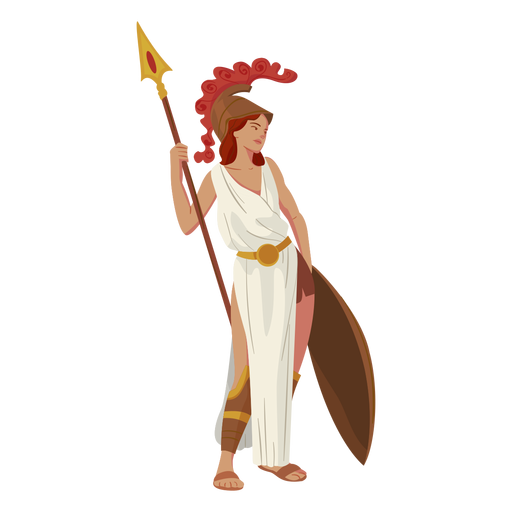 Atenea dios griego Diseño PNG