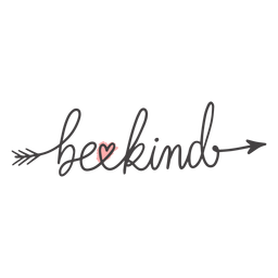Seien Sie freundlich Pfeilbeschriftung PNG-Design