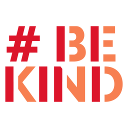 Be kind hashtag lettering PNG Design Transparent PNG