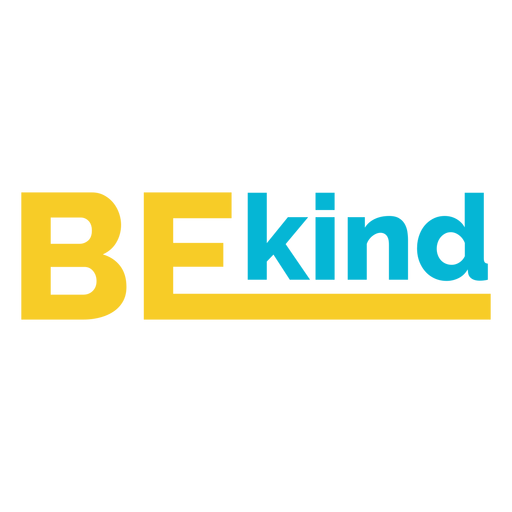 Be kind lettering
