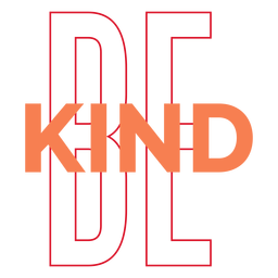 Seien Sie freundliche Umrissbeschriftung PNG-Design