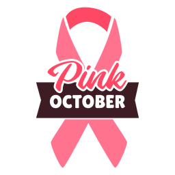 Cinta de octubre rosa cáncer de mama