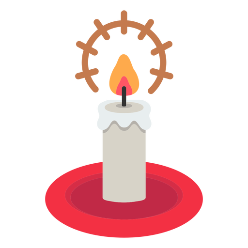 Christmas candle icon christmas PNG Design