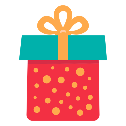 Icono de caja de regalo de Navidad Diseño PNG