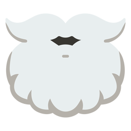 Icono de barba de santa de navidad Diseño PNG