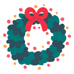 Ícone de guirlanda de natal natal Desenho PNG