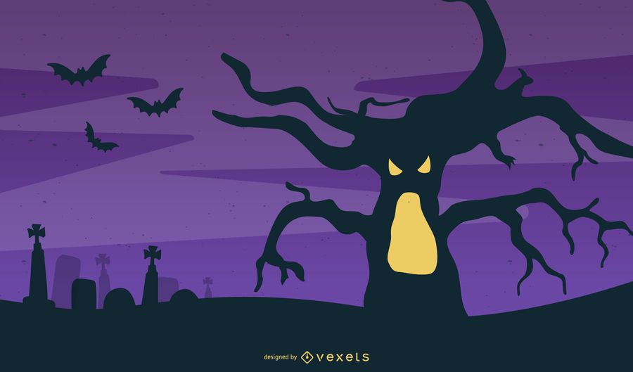 Halloween Monster Tree Poster Halloween Monster Tree Poster