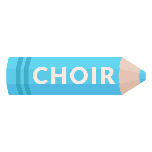 Farbstift Schule Thema Chor Symbol PNG-Design