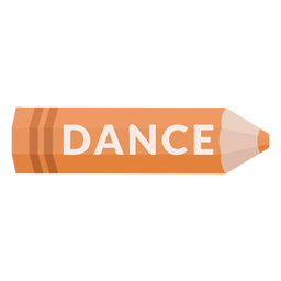 Ícone de dança da disciplina escolar de lápis de cor Desenho PNG