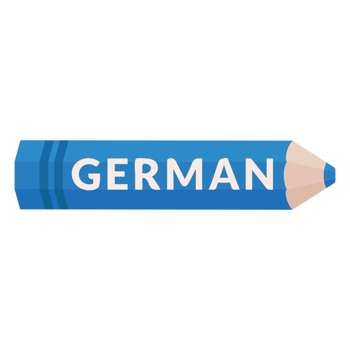 Color pencil school subject german icon