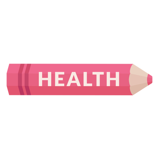 Color pencil school subject health icon