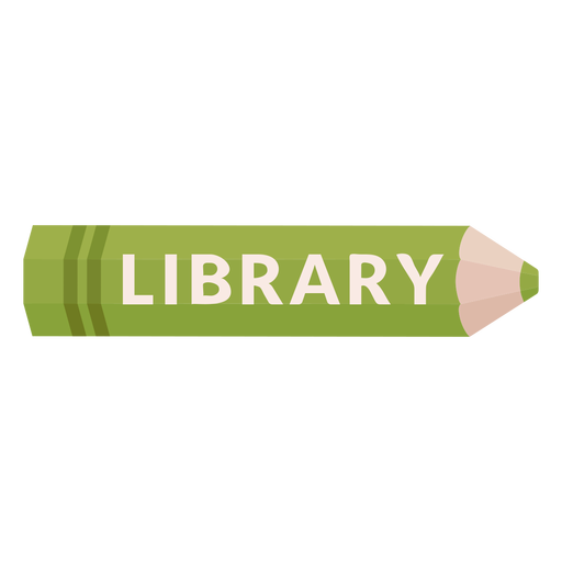 Color pencil school subject library icon